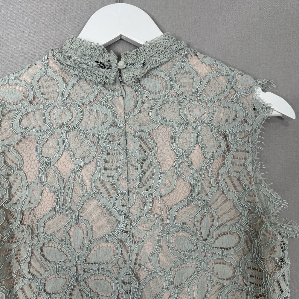 Alexis Women Skirt Set Small Blue Pastel Lace Midi Ruffle Fairy Dainty Whimy Y2K - Picture 15 of 16